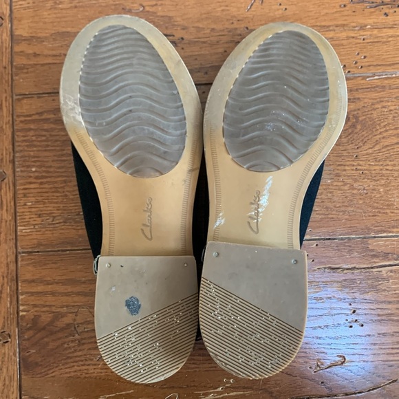 Clarks Edenvale Bella Ankle Boot Women’s Black Suede Contrast Stitch Size 8 - Picture 7 of 11